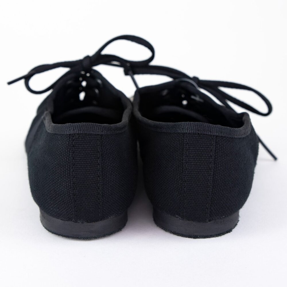NWT Sansha Black Jazz Shoes Tivoli Canvas JS3 Leather Sole Size 7M - Picture 5 of 15